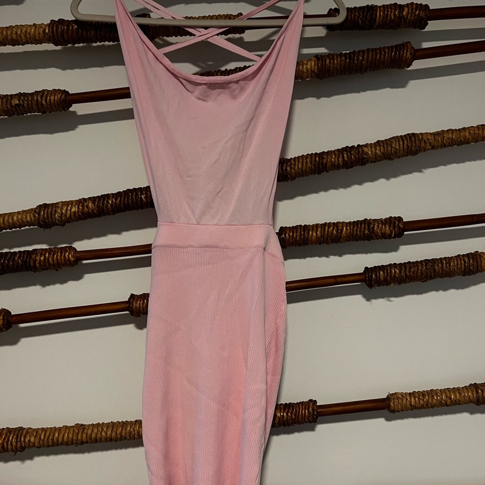 Hera Collection Pink Backless Dress